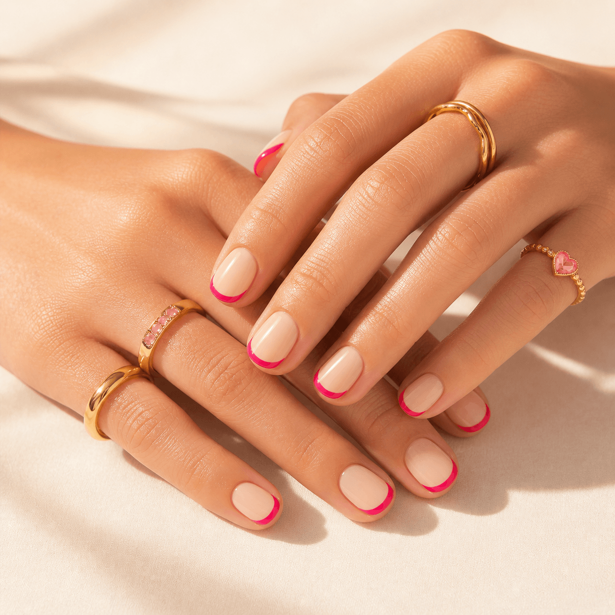 French tip with twist