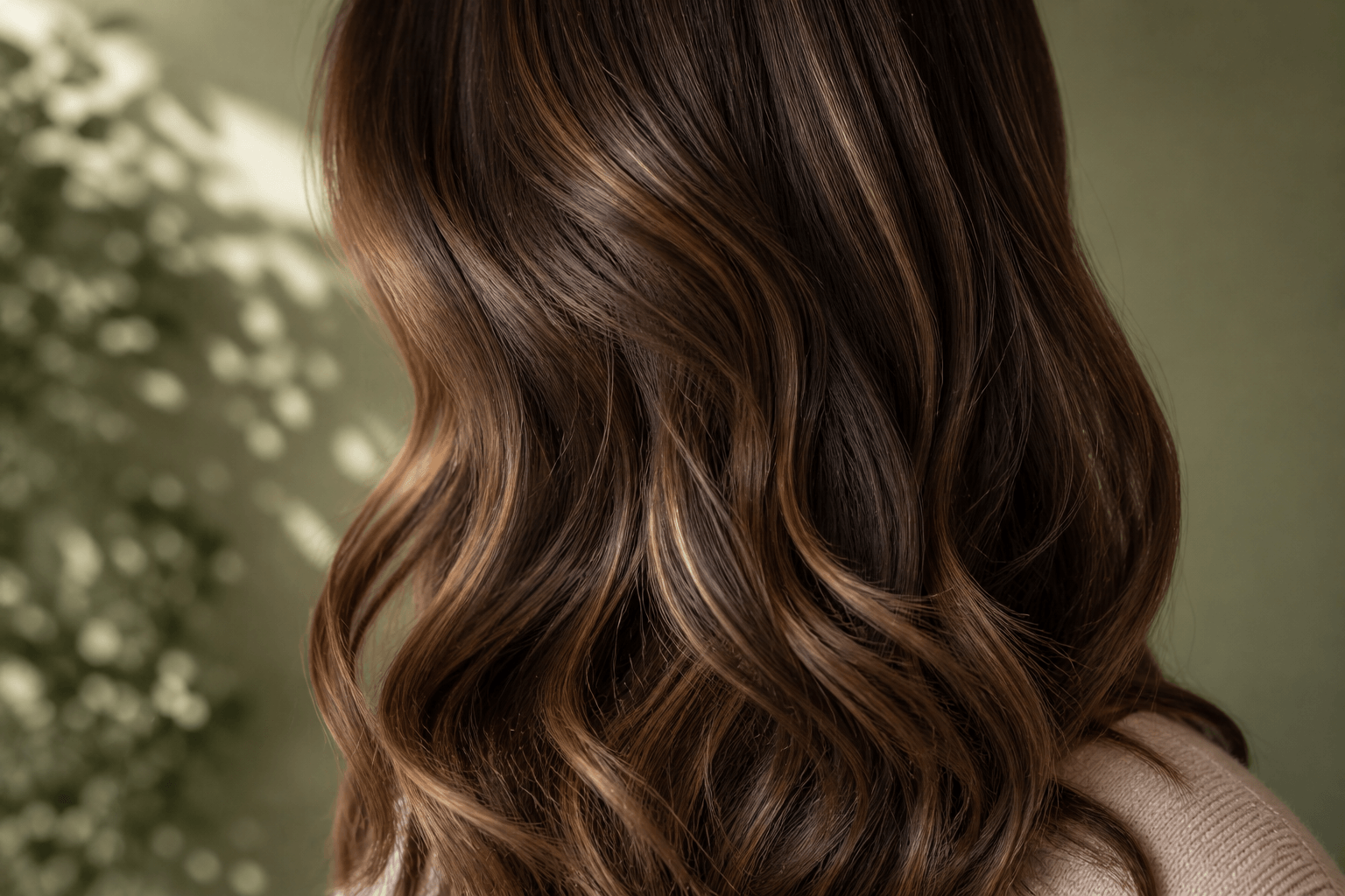 Rich brunette with subtle dimension